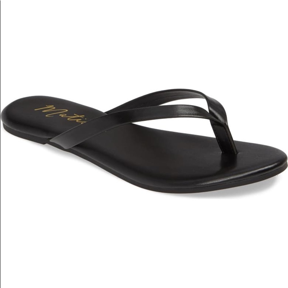 Matisse Footwear Black Laguna Flip-Flop Sandals